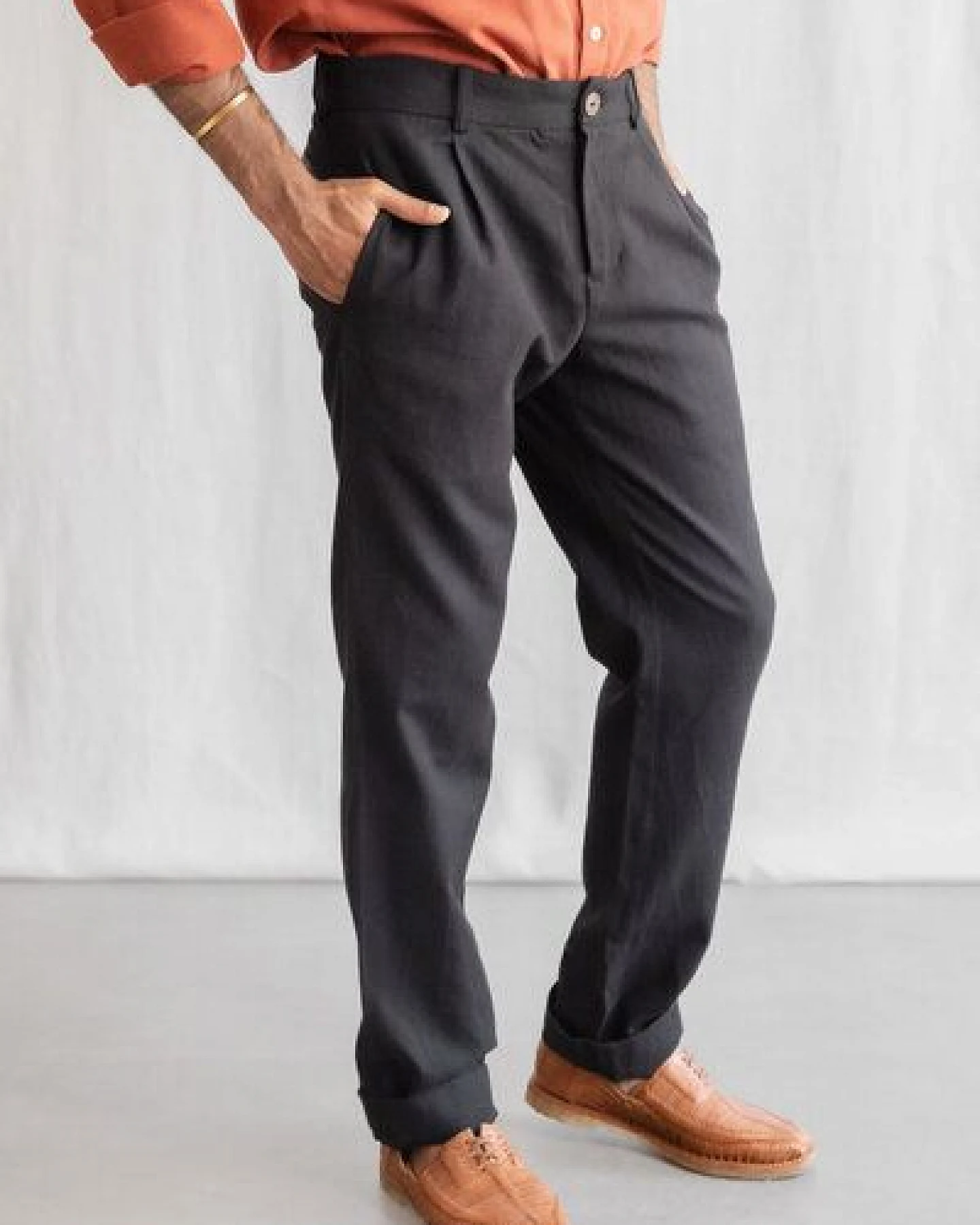 Jyoti - Fair Works Bio-Baumwoll Hose Sameer Schwarz – Ansicht 3