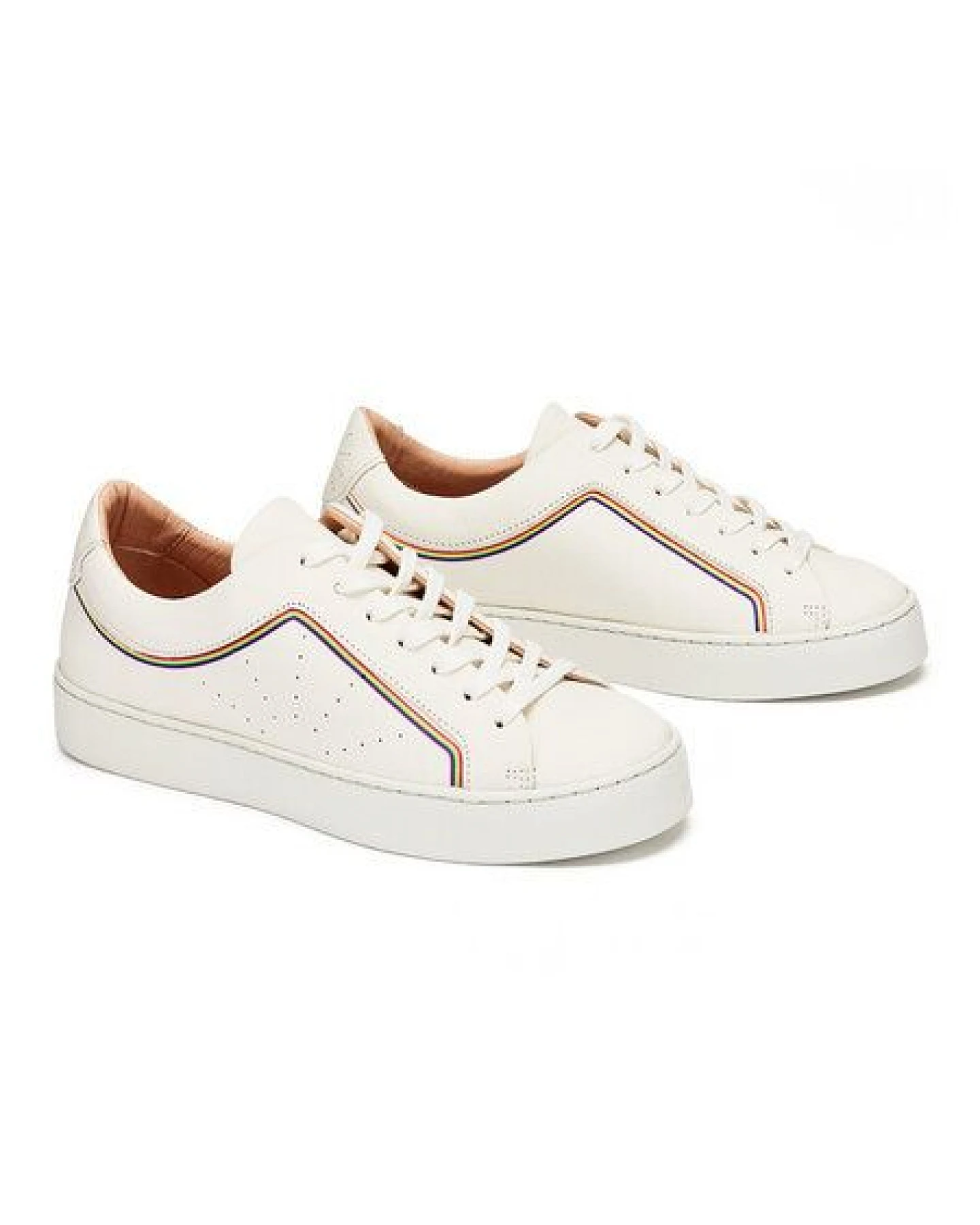 NINE TO FIVE Laced Sneaker #Gracia rainbow line – Ansicht 2