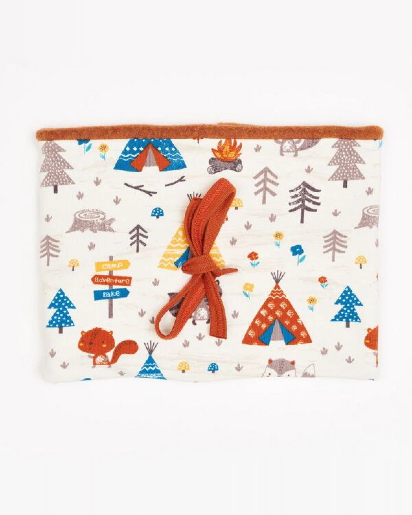 Cheeky Apple Gefütterter Bio-Halswärmer "Abenteuercamp|Fleece Copper Meliert" – Ansicht 2