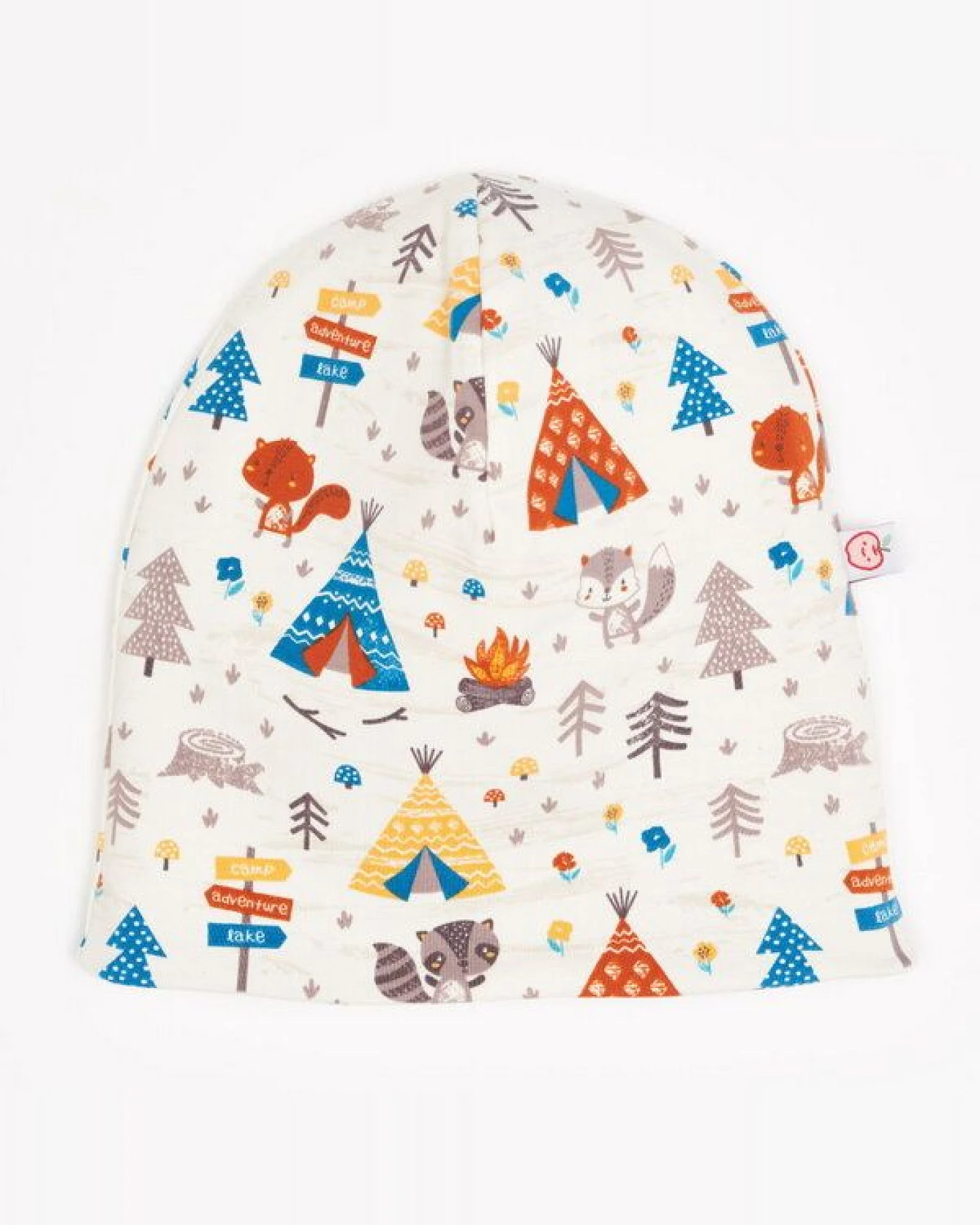Cheeky Apple Bio-Beanie "Abenteuercamp|Fleece Copper Meliert" – Ansicht 2
