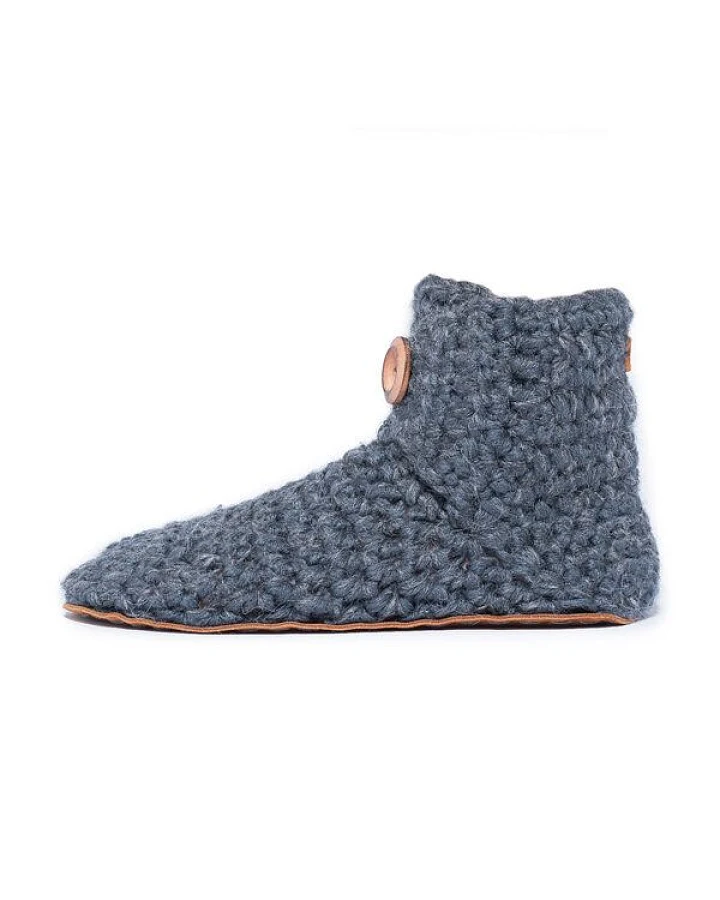 Kingdom of Wow - Handgefertigte Hausschuhe aus Wolle - High Top