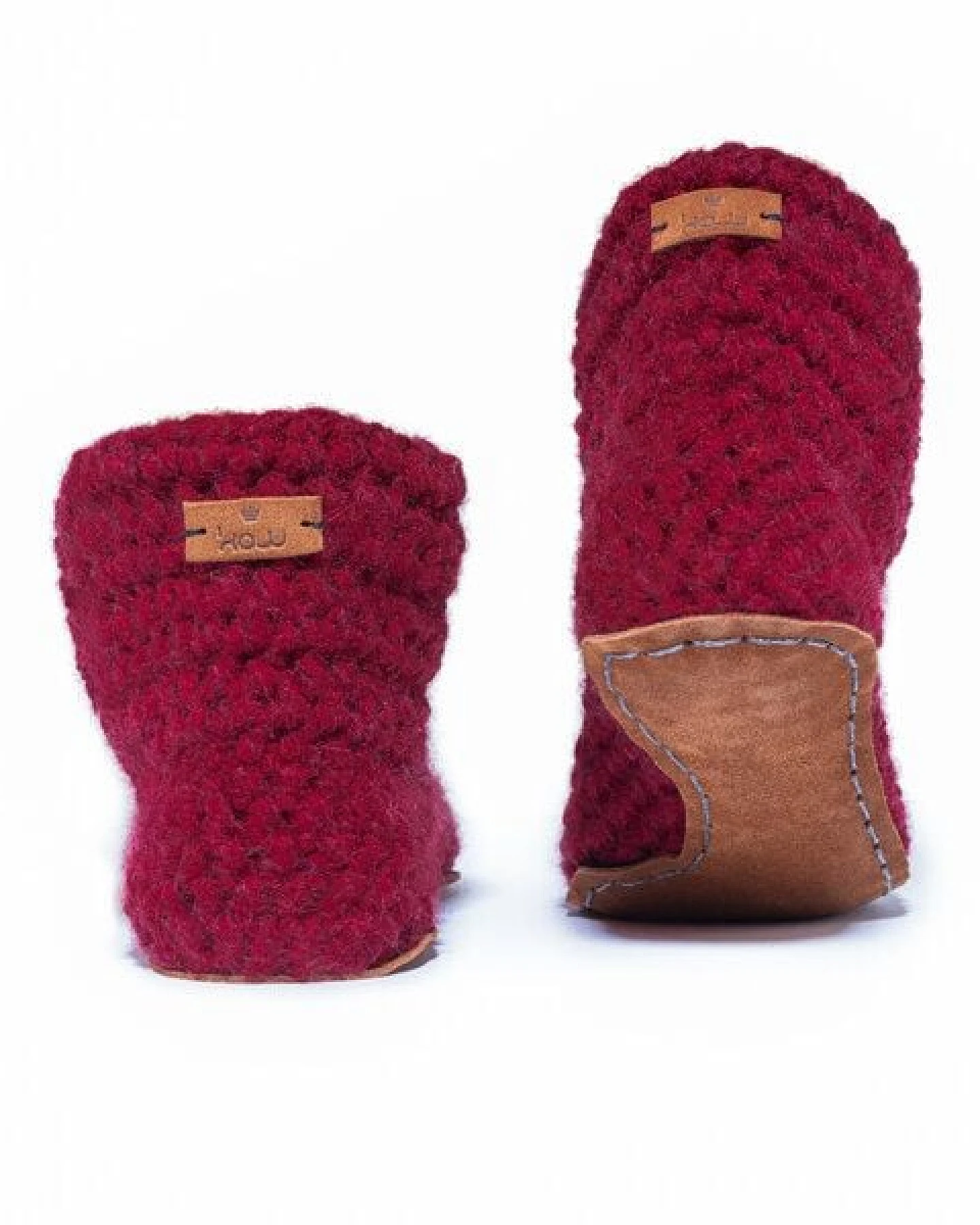 Kingdom of Wow - Handgefertigte Hausschuhe aus Wolle - High Top – Ansicht 4