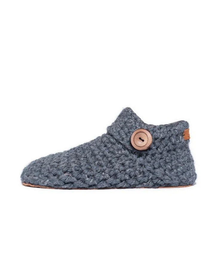 Kingdom of Wow - Handgefertigte Hausschuhe aus Wolle - low top
