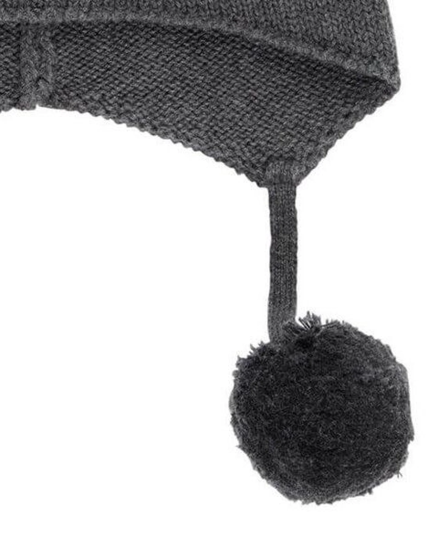 sense-organics Baby Strickmütze *MARCEL* Anthrazit oder Woodrose GOTS – Ansicht 2