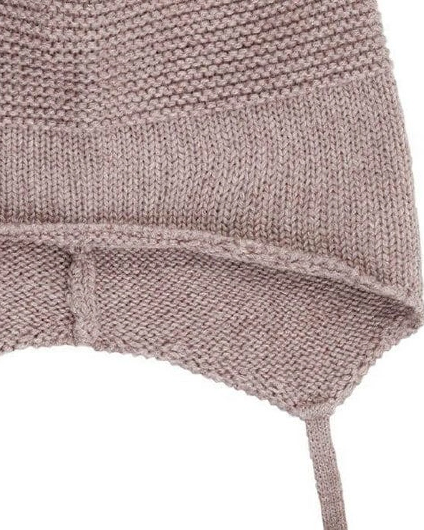 sense-organics Baby Strickmütze *MARCEL* Anthrazit oder Woodrose GOTS – Ansicht 2