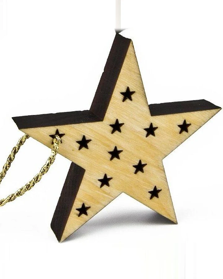 ReineNatur Christbaumschmuck – Stern – 2er-Set