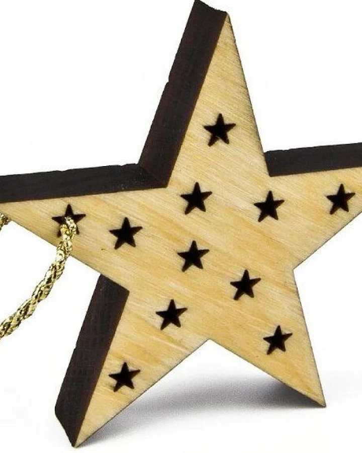 ReineNatur Christbaumschmuck – Stern – 2er-Set