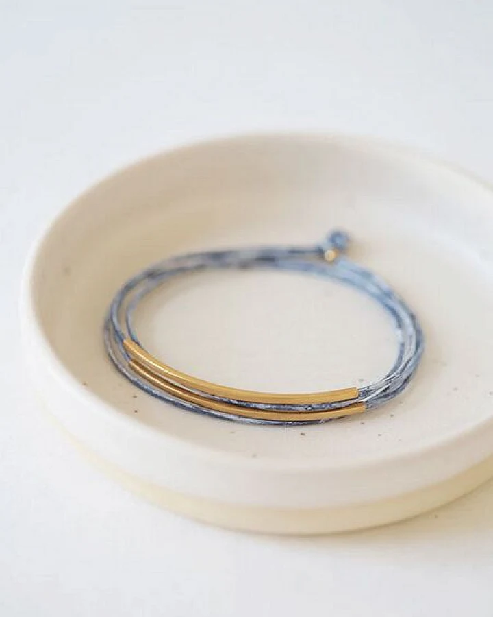 pikfine Tube Armband “Tingval” // vergoldet