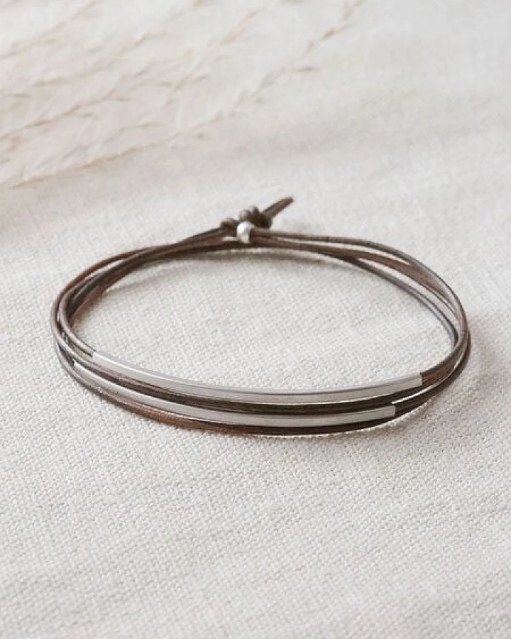 pikfine Tube Armband “Tingval” // silber