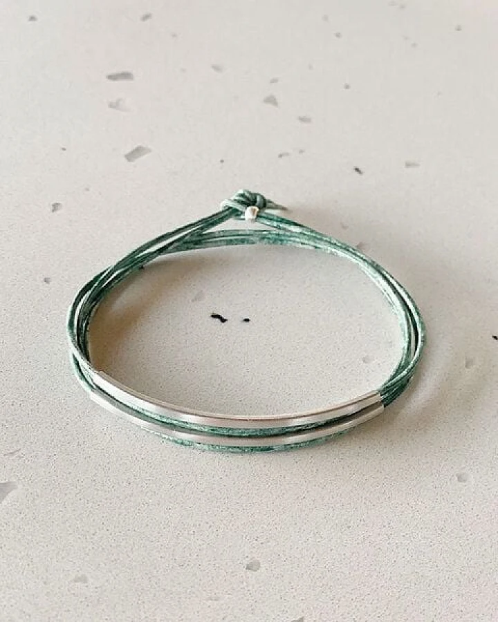 pikfine Tube Armband “Tingval” // silber