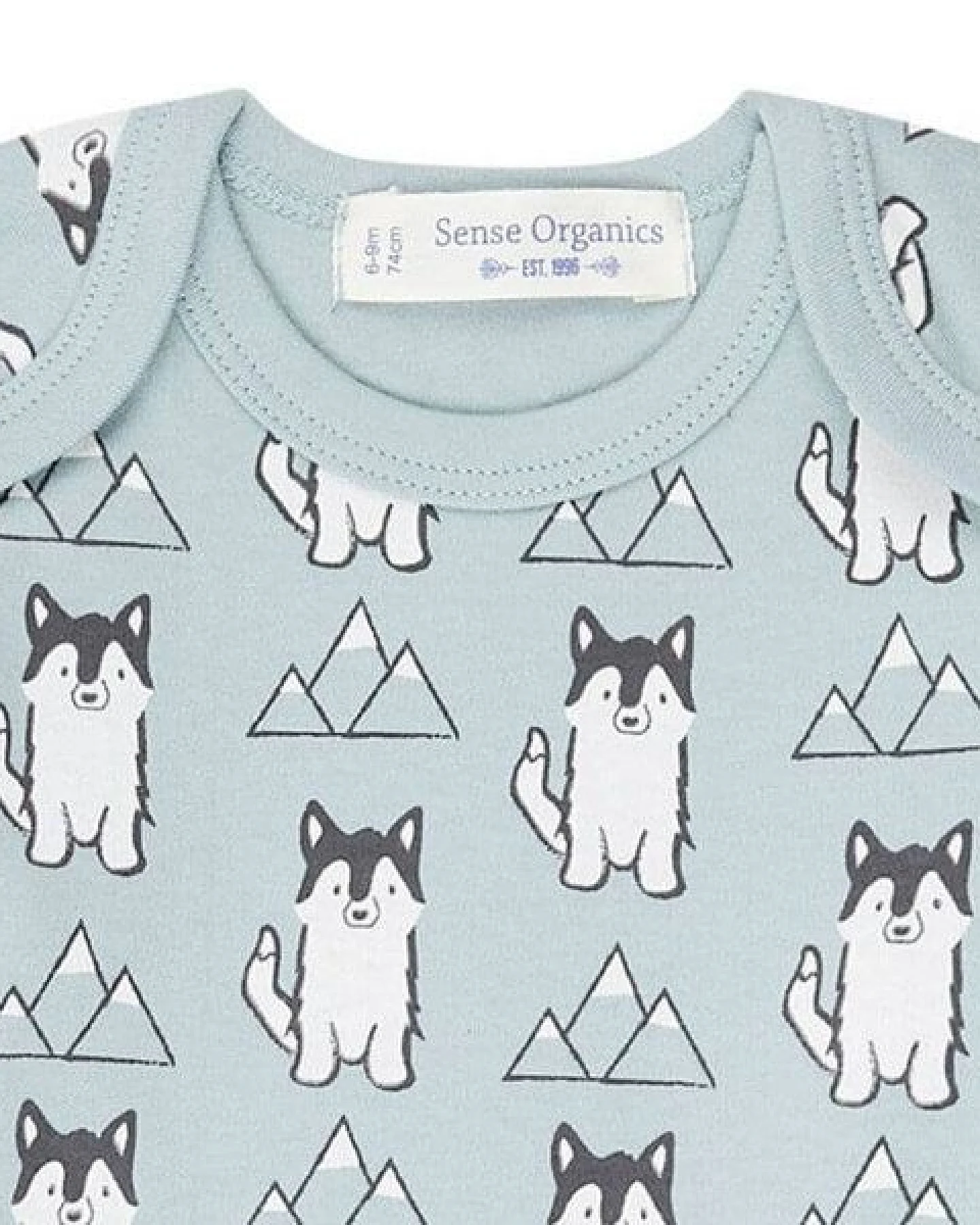 sense-organics Babybody Langarm *YGON RETRO* Husky GOTS Fairtrade I Sense Organics – Ansicht 2