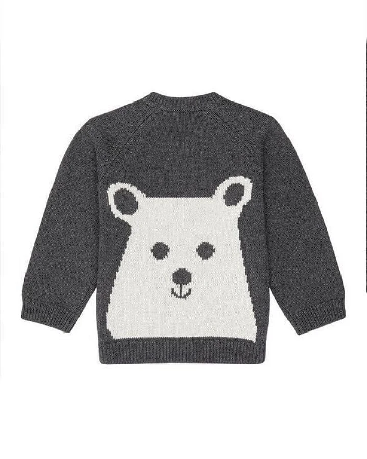 sense-organics Baby Strick Sweater *VICTOR* Polar Bear GOTS I Sense Organics