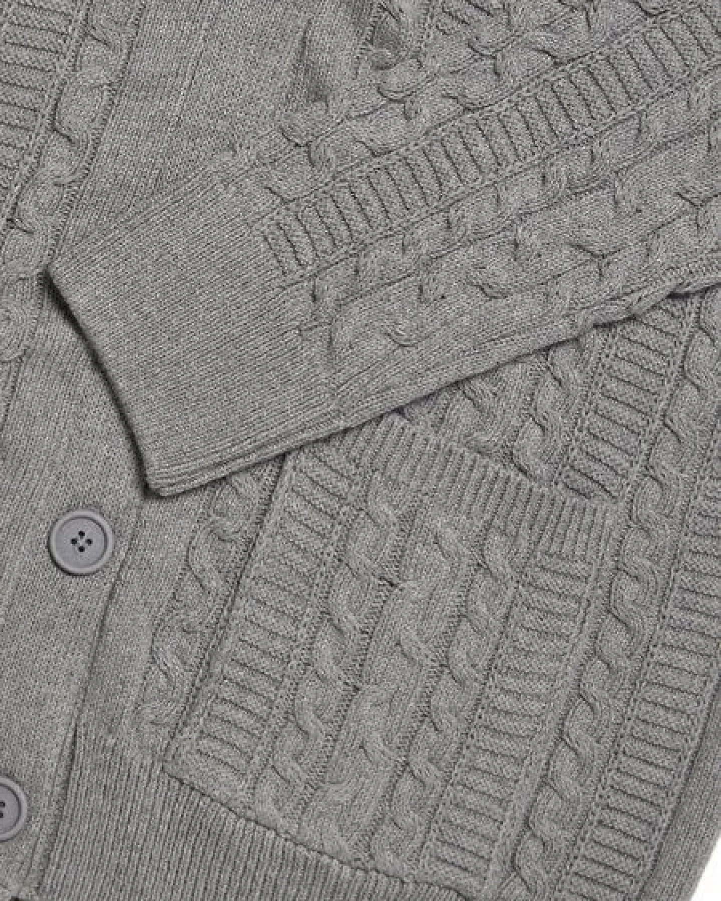 Will's Vegan Shop Strickjacke mit Knopfleiste – Ansicht 3