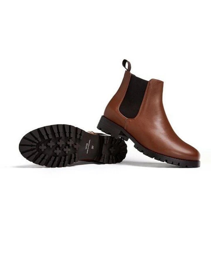 Will's Vegan Shop Luxe Chelsea-Stiefel mit tiefem Profil