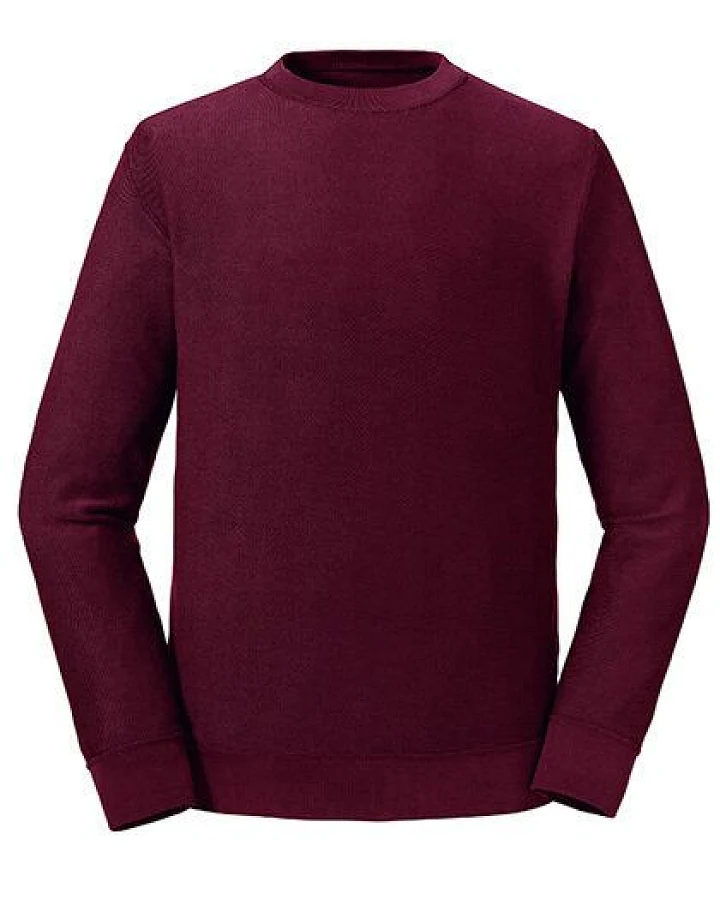 Russel Pure Organic Herren Langarm Sweatshirt Bio Baumwolle Wendbar