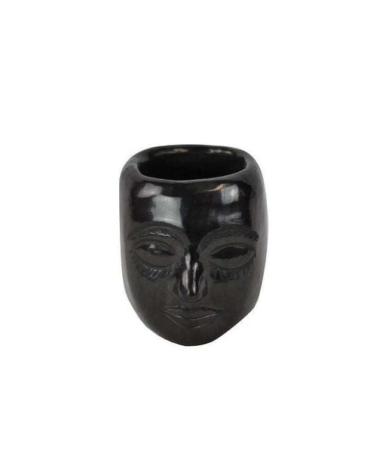 Mitienda Shop Handgemachte Dekovase aus Mexiko Mask aus Keramik