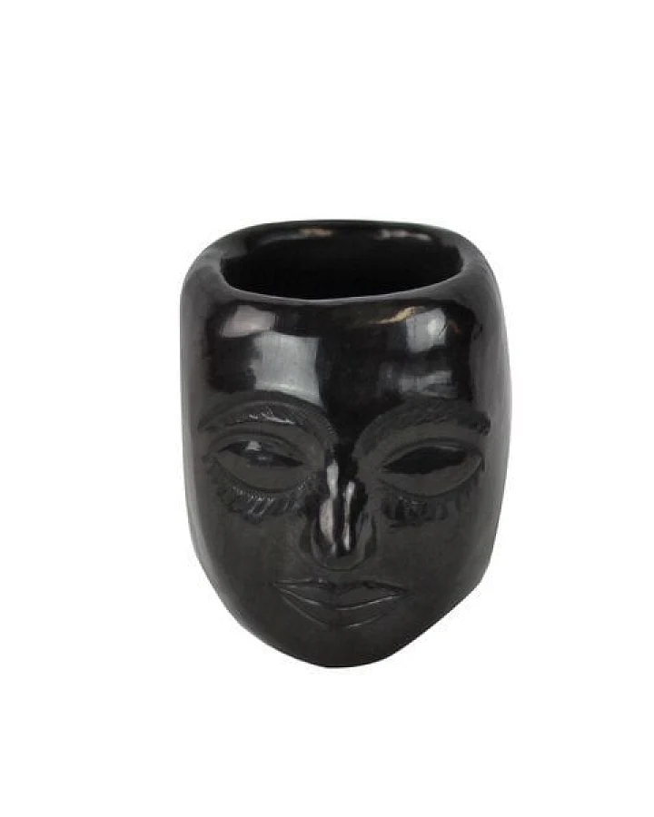 Mitienda Shop Handgemachte Dekovase aus Mexiko Mask aus Keramik
