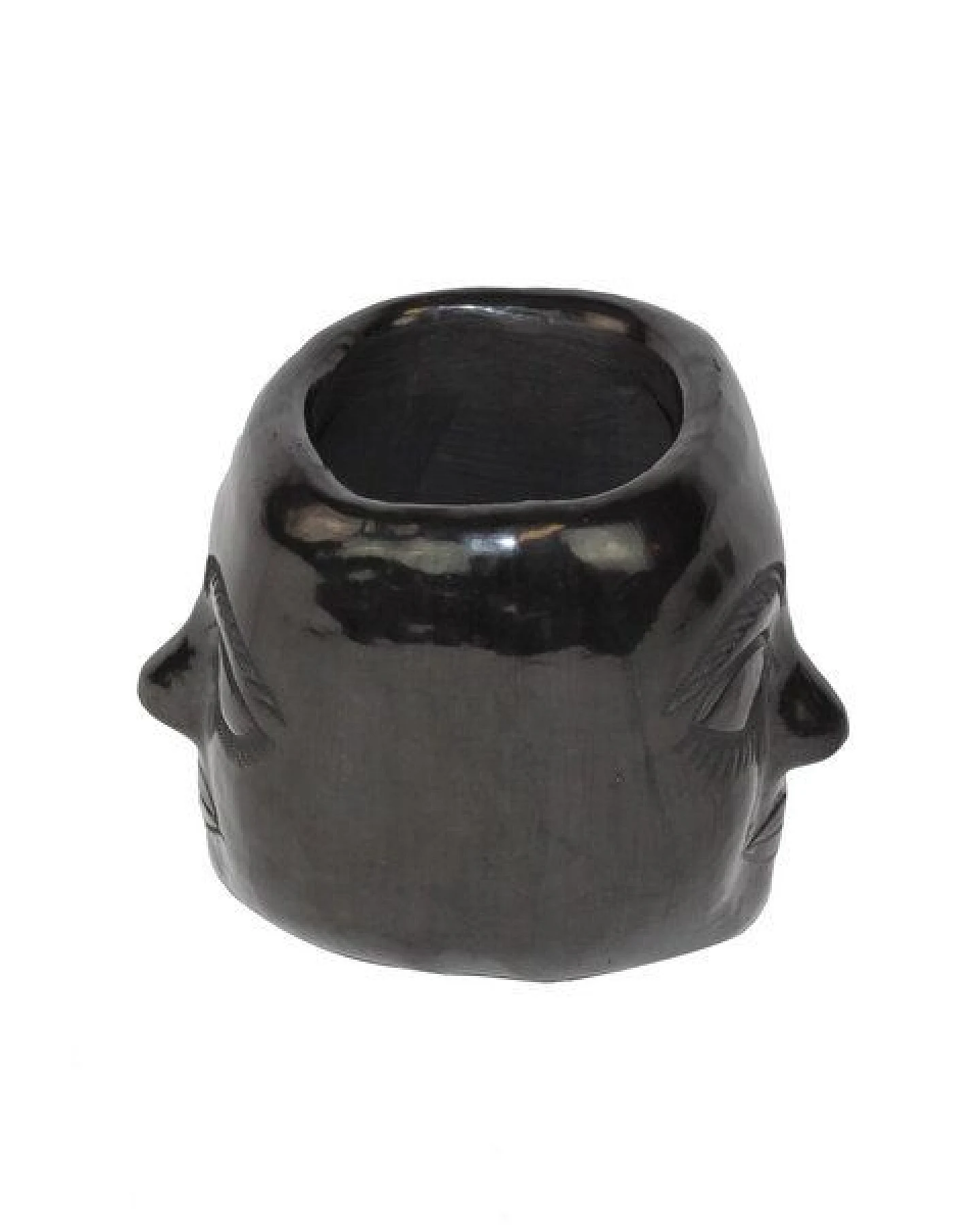 Mitienda Shop Handgemachte Dekovase aus Mexiko Mask aus Keramik – Ansicht 2