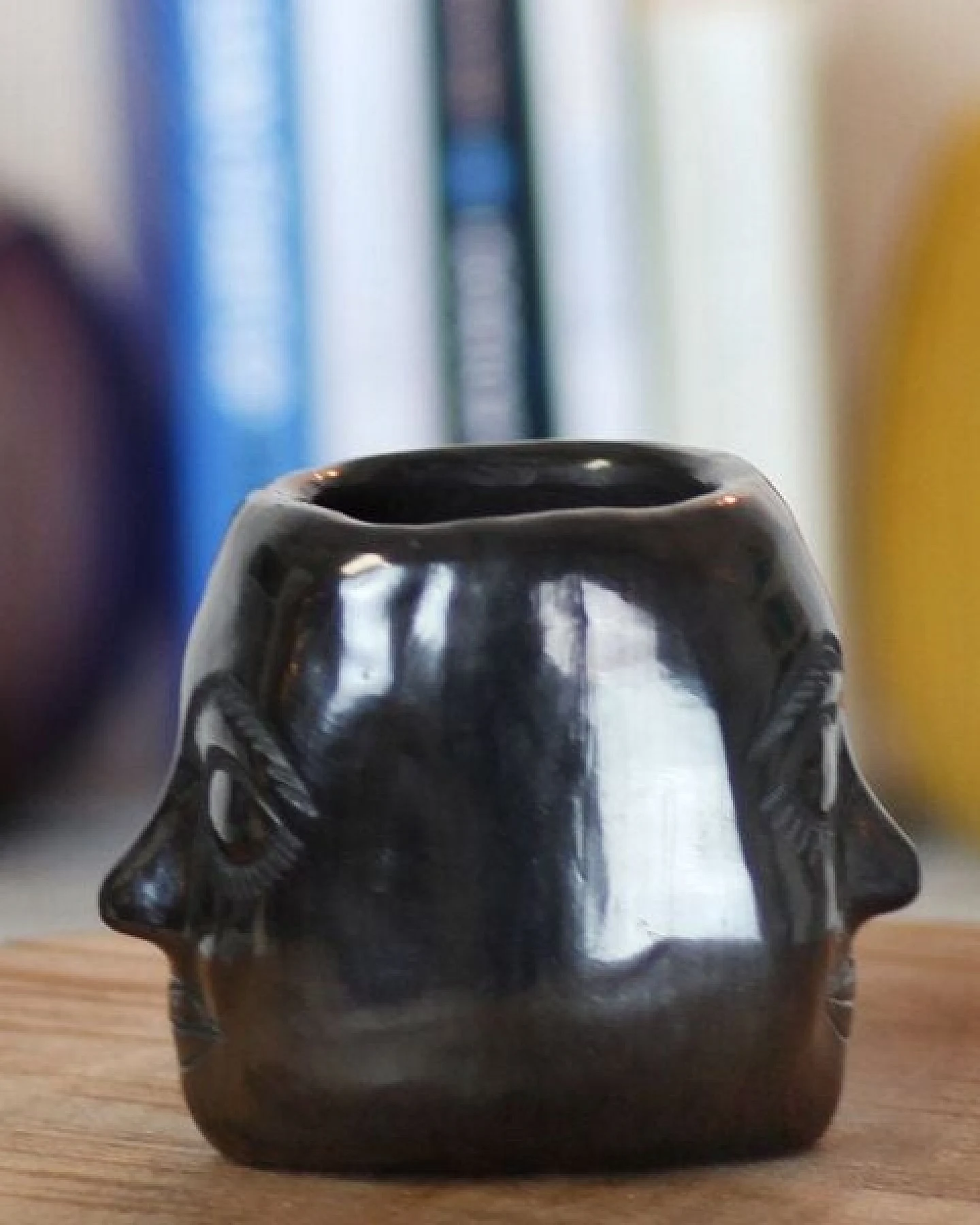 Mitienda Shop Handgemachte Dekovase aus Mexiko Mask aus Keramik – Ansicht 3