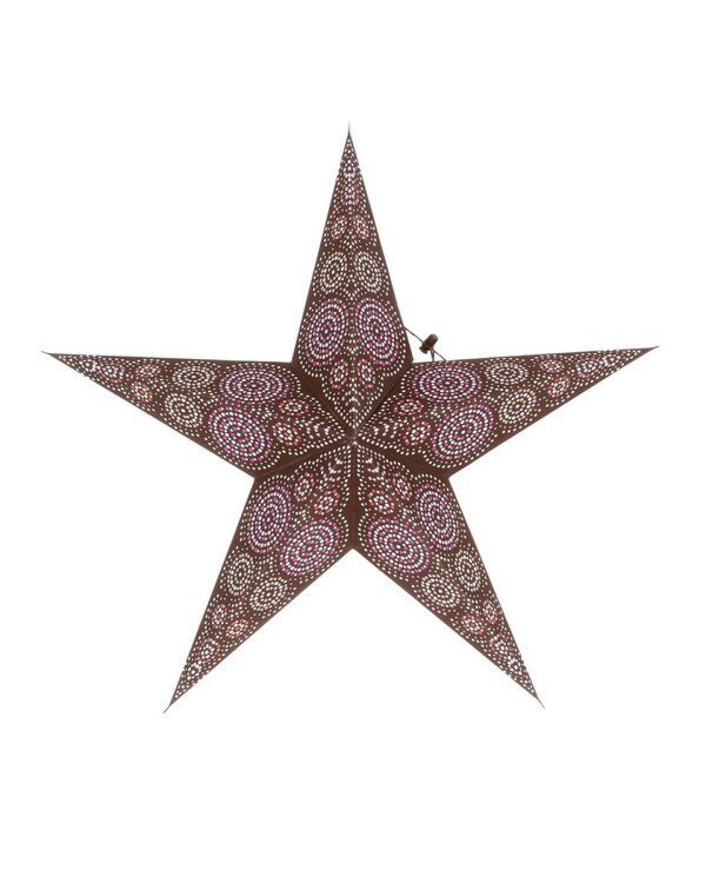 MoreThanHip Weihnachtsstern aus Papier Ø60 cm - inkl. Beleuchtungsset - Goa – Ansicht 2