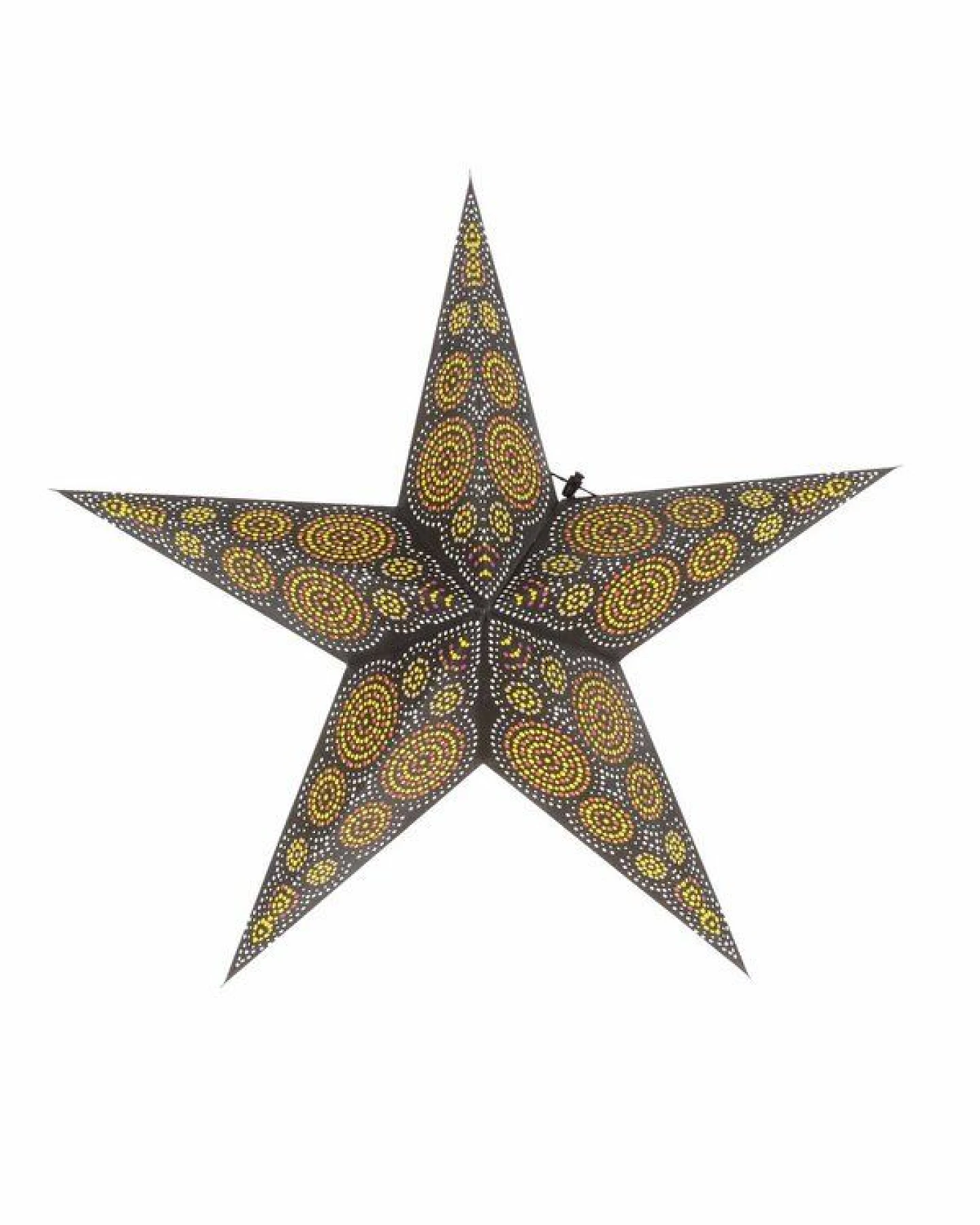 MoreThanHip Weihnachtsstern aus Papier Ø60 cm - inkl. Beleuchtungsset - Goa – Ansicht 2