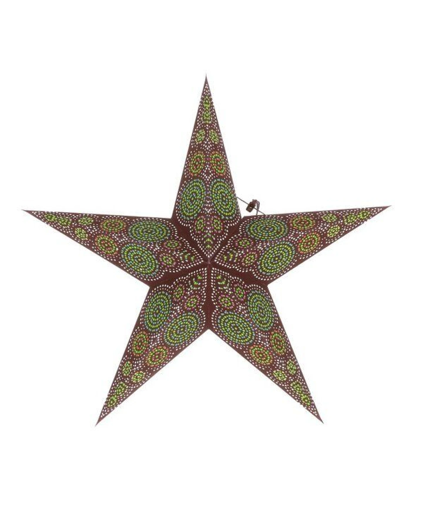 MoreThanHip Weihnachtsstern aus Papier Ø60 cm - inkl. Beleuchtungsset - Goa – Ansicht 2