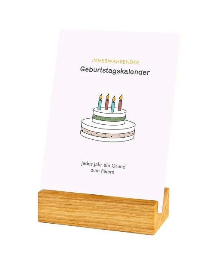 klotzaufklotz Geburtstagskalender mit Karten "Minimalist"