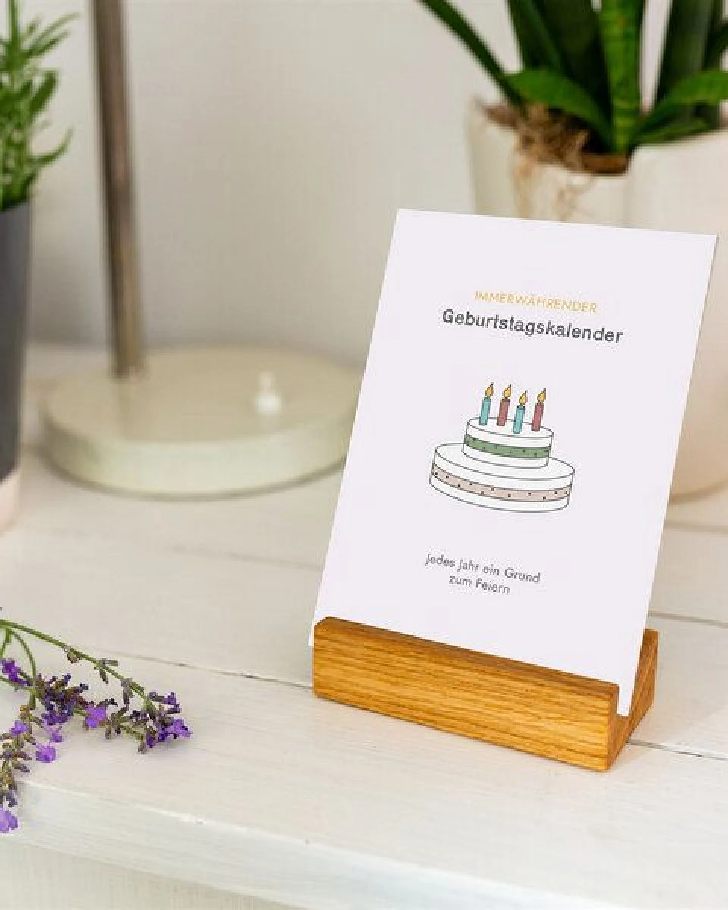 klotzaufklotz Geburtstagskalender mit Karten "Minimalist" – Ansicht 3