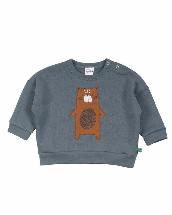 Baby Sweatshirt Langarm *Bear* GOTS & Bio Baumwolle