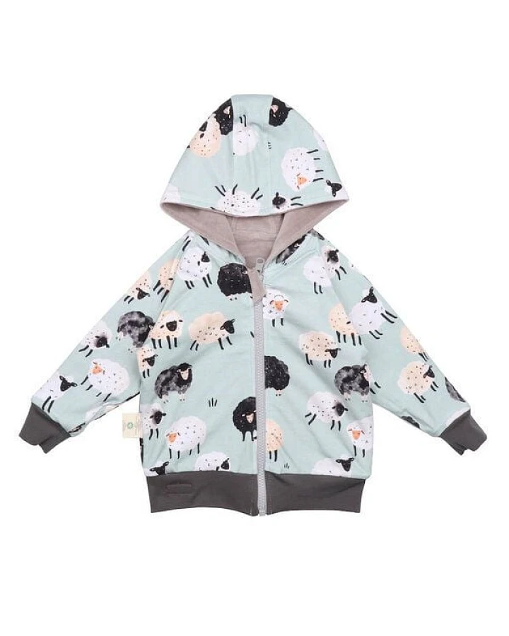 Wendejacke Velour/Grau