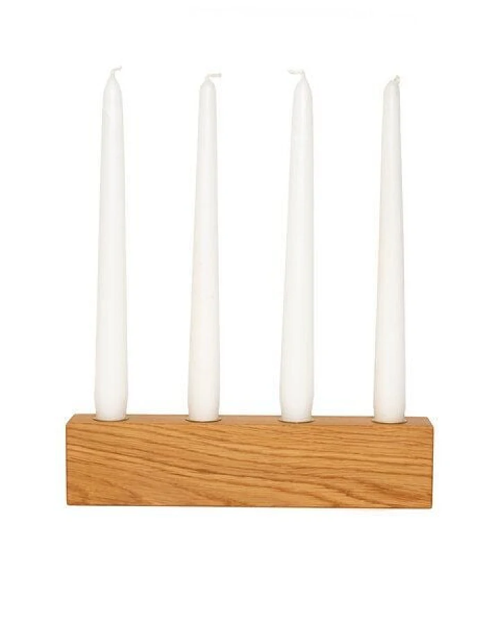 klotzaufklotz Adventskranz für Stabkerzen
