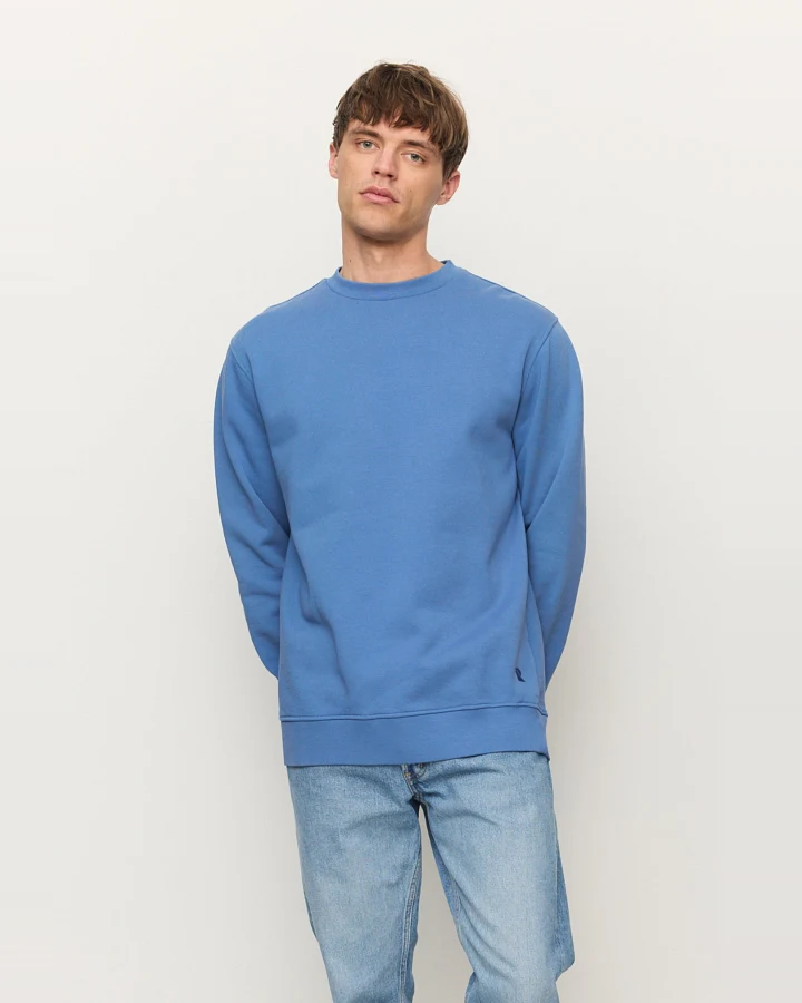Recolution Herren vegan Sweatshirt Tamarillo Electric Blue