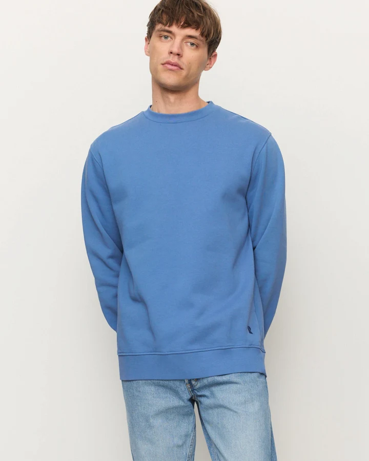 Recolution Herren vegan Sweatshirt Tamarillo Electric Blue