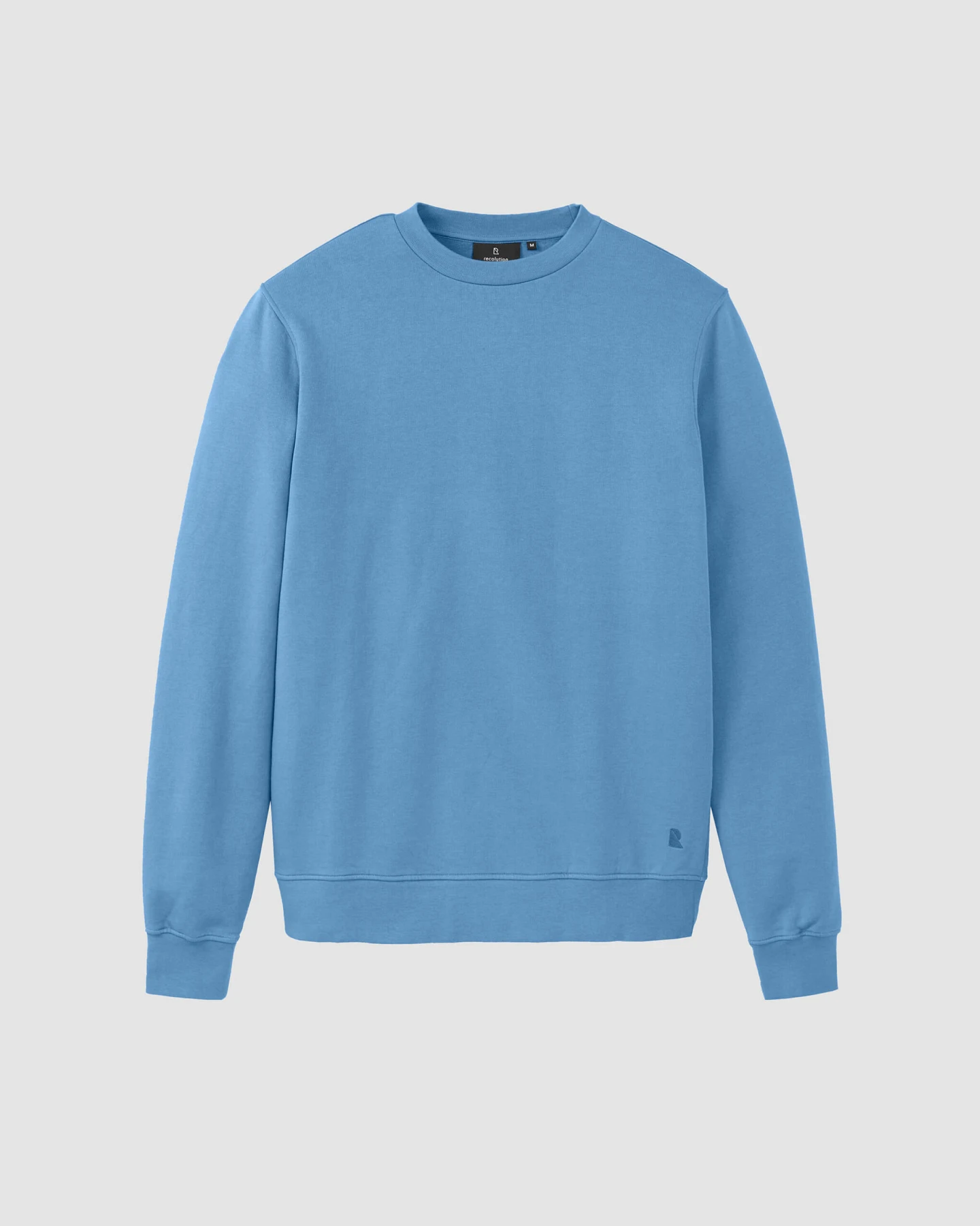 Recolution Herren vegan Sweatshirt Tamarillo Electric Blue – Ansicht 2