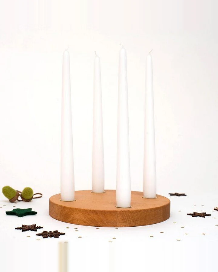 klotzaufklotz kleiner Adventskranz