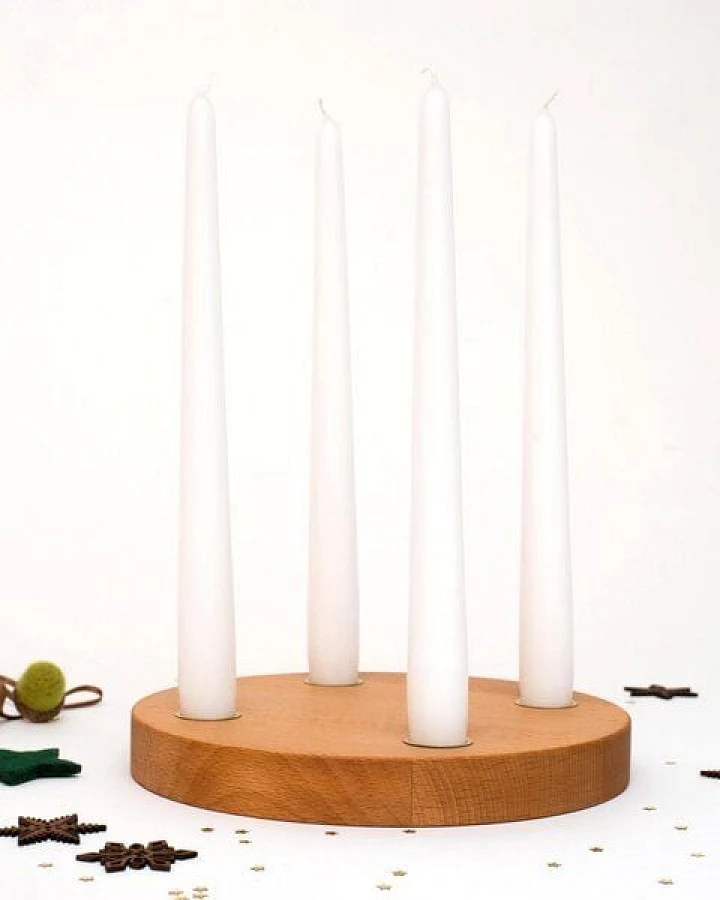 klotzaufklotz kleiner Adventskranz
