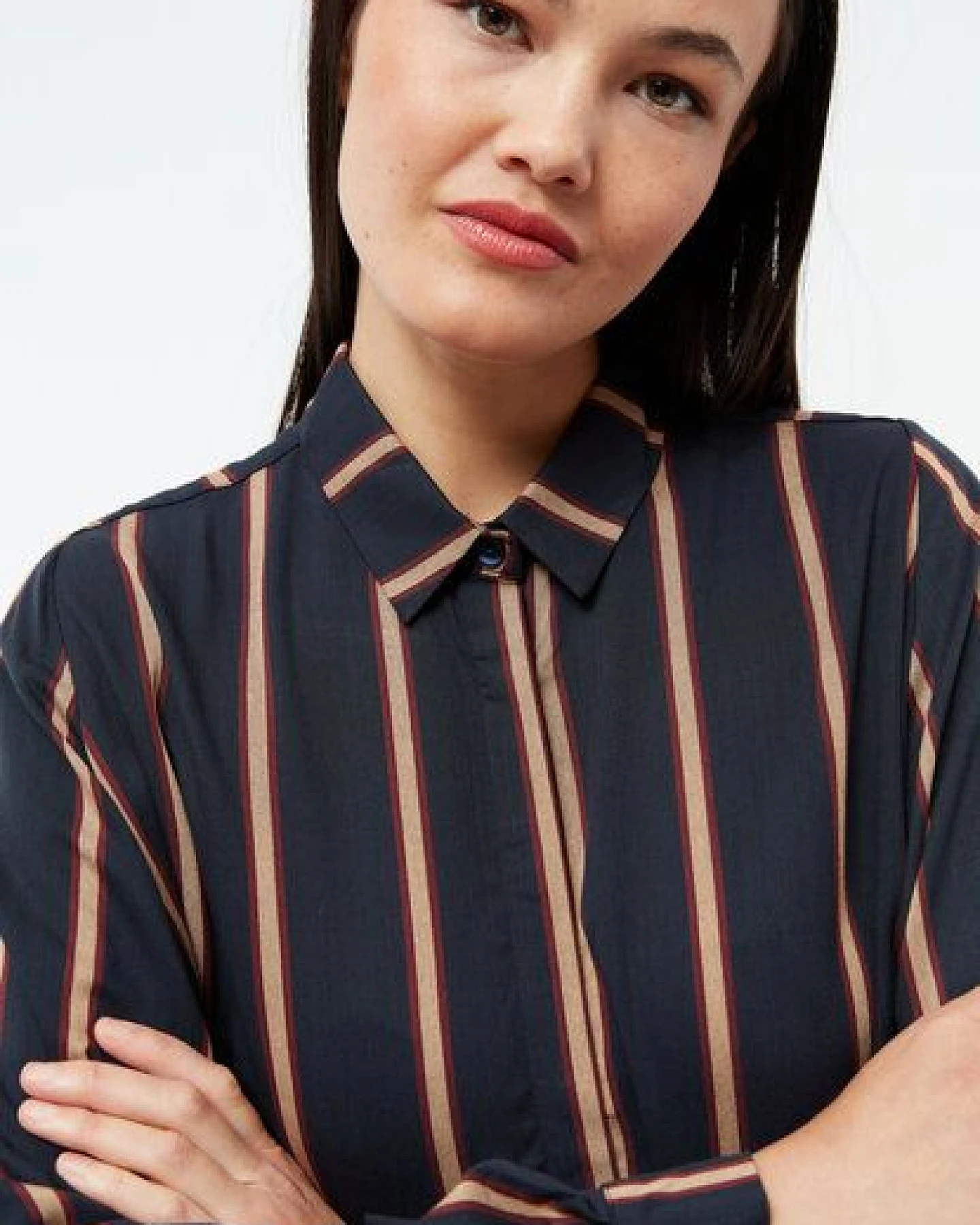 Givn Berlin Damen Streifen-Bluse aus LENZING ECOVERO "Ivy" – Ansicht 3