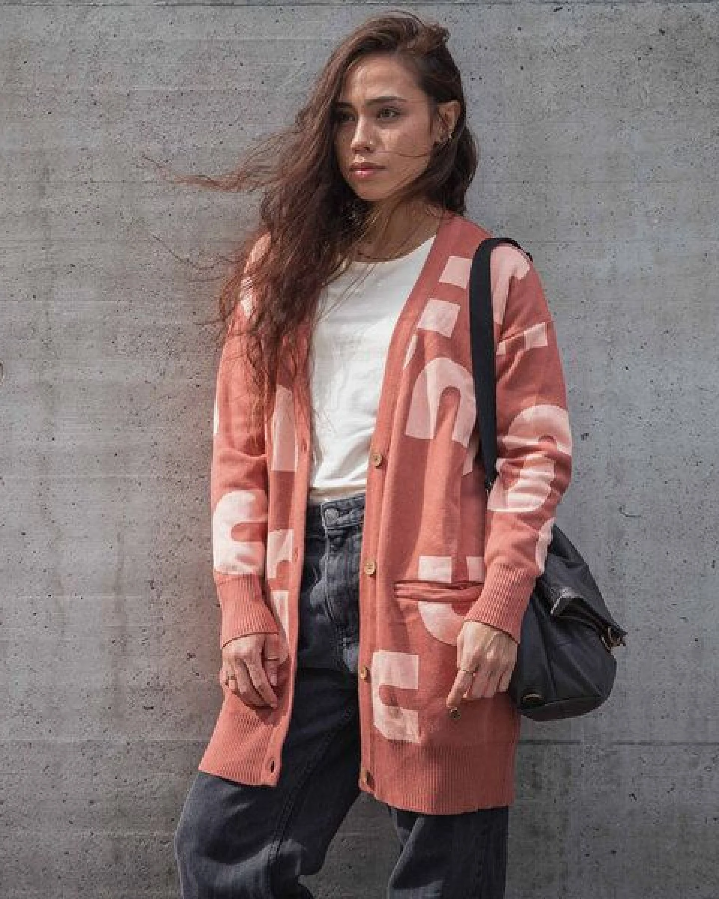 GARY MASH Oversize-Strickjacke Moline aus Biobaumwolle – Ansicht 2