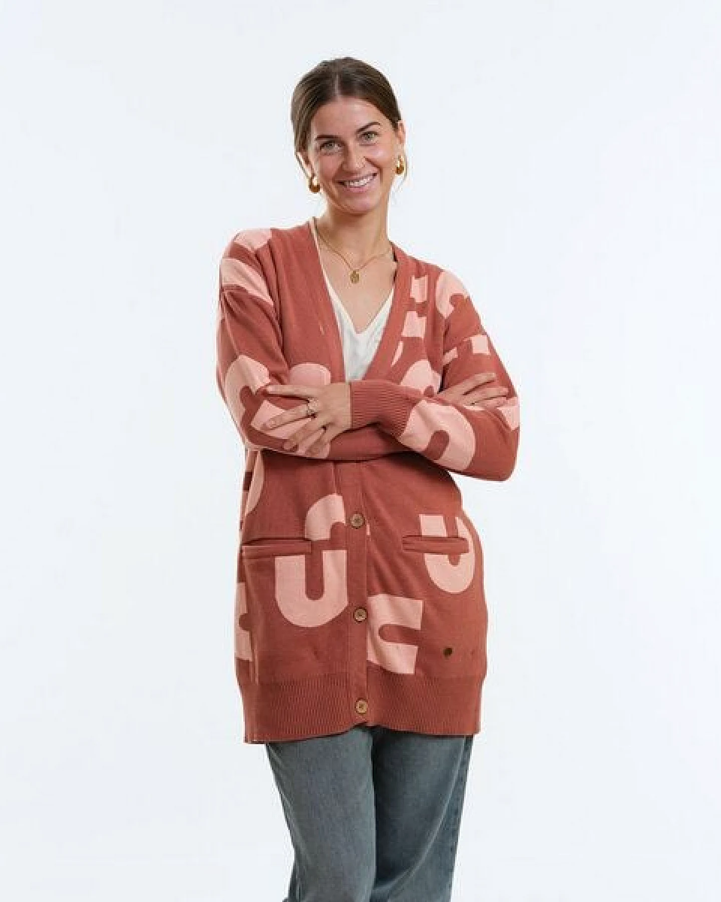 GARY MASH Oversize-Strickjacke Moline aus Biobaumwolle – Ansicht 4