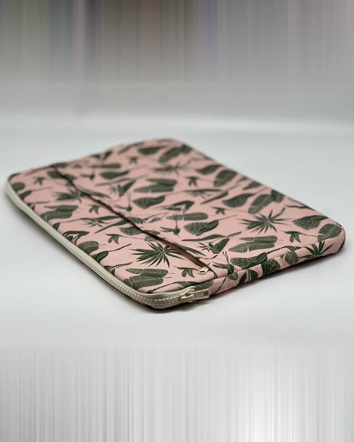 a Love Supreme Laptoptasche Botanicals Green on Pink