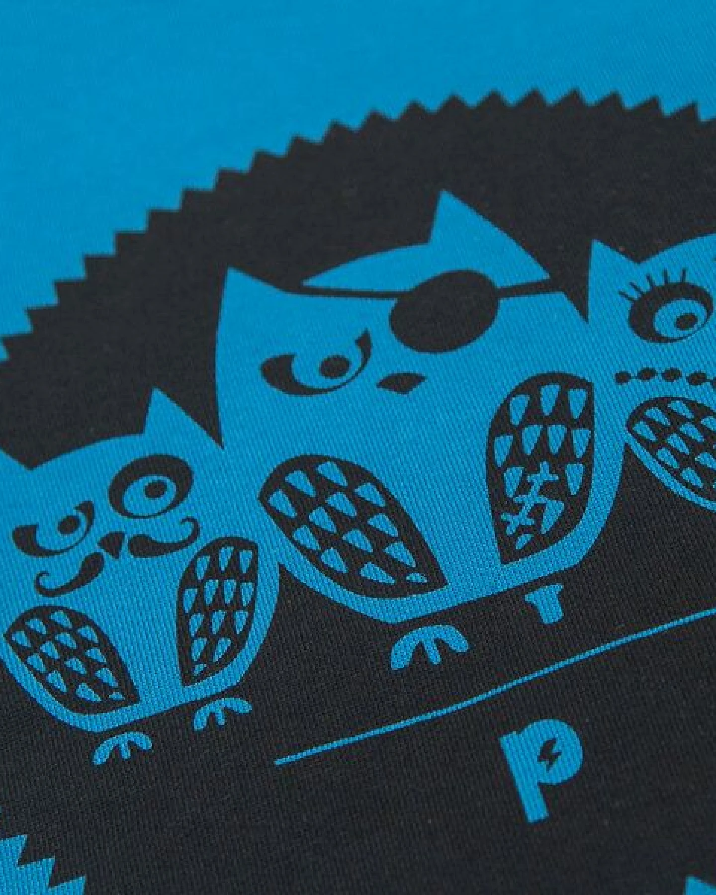 päfjes Die Eulen 3er Gang - Kinder Bio Sweater - Organic Cotton - Blau – Ansicht 2
