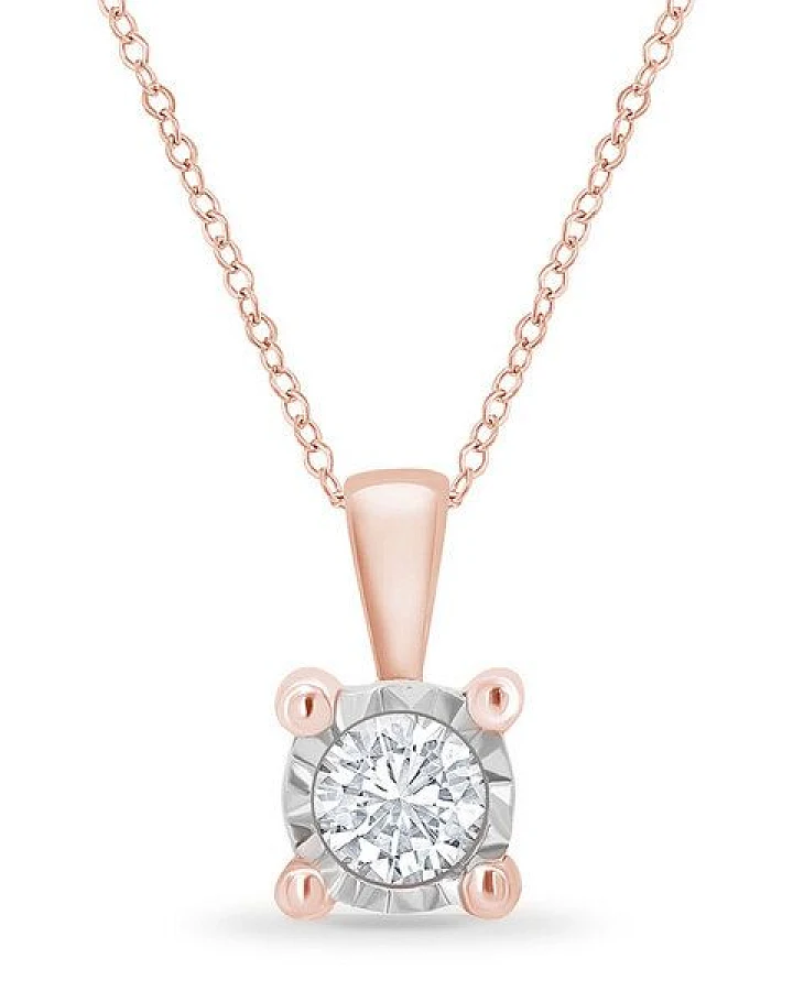 Eppi Goldener Anhänger mit synthetischem Diamanten Yasu
