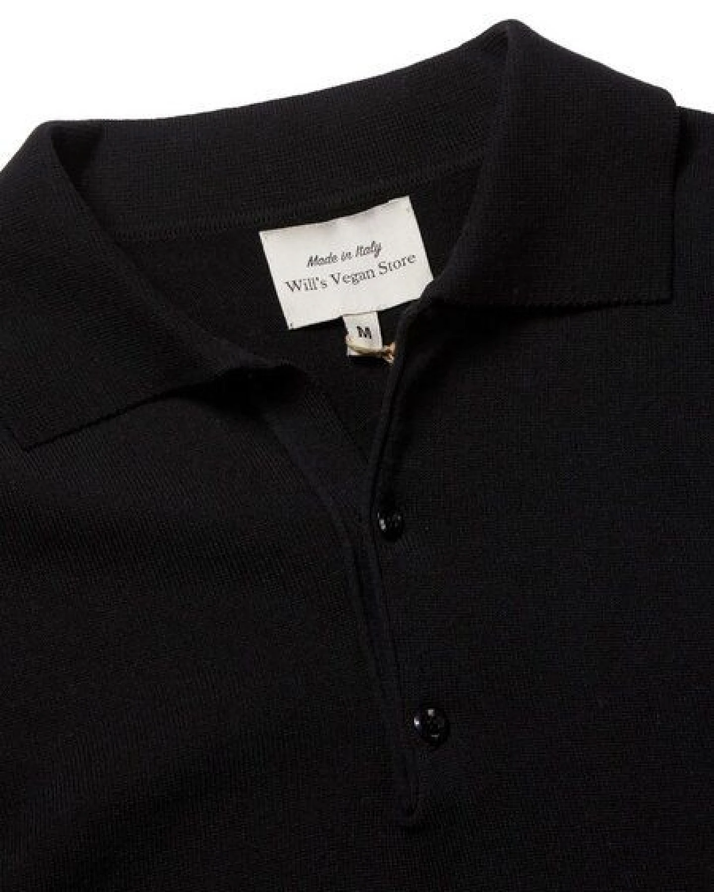 Will's Vegan Shop Recyceltes langärmeliges Polo – Ansicht 3