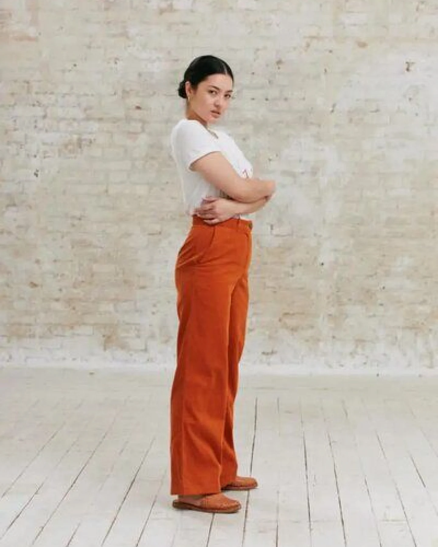 Jyoti - Fair Works Bio-Baumwollcord Hose Suhrutam – Ansicht 2
