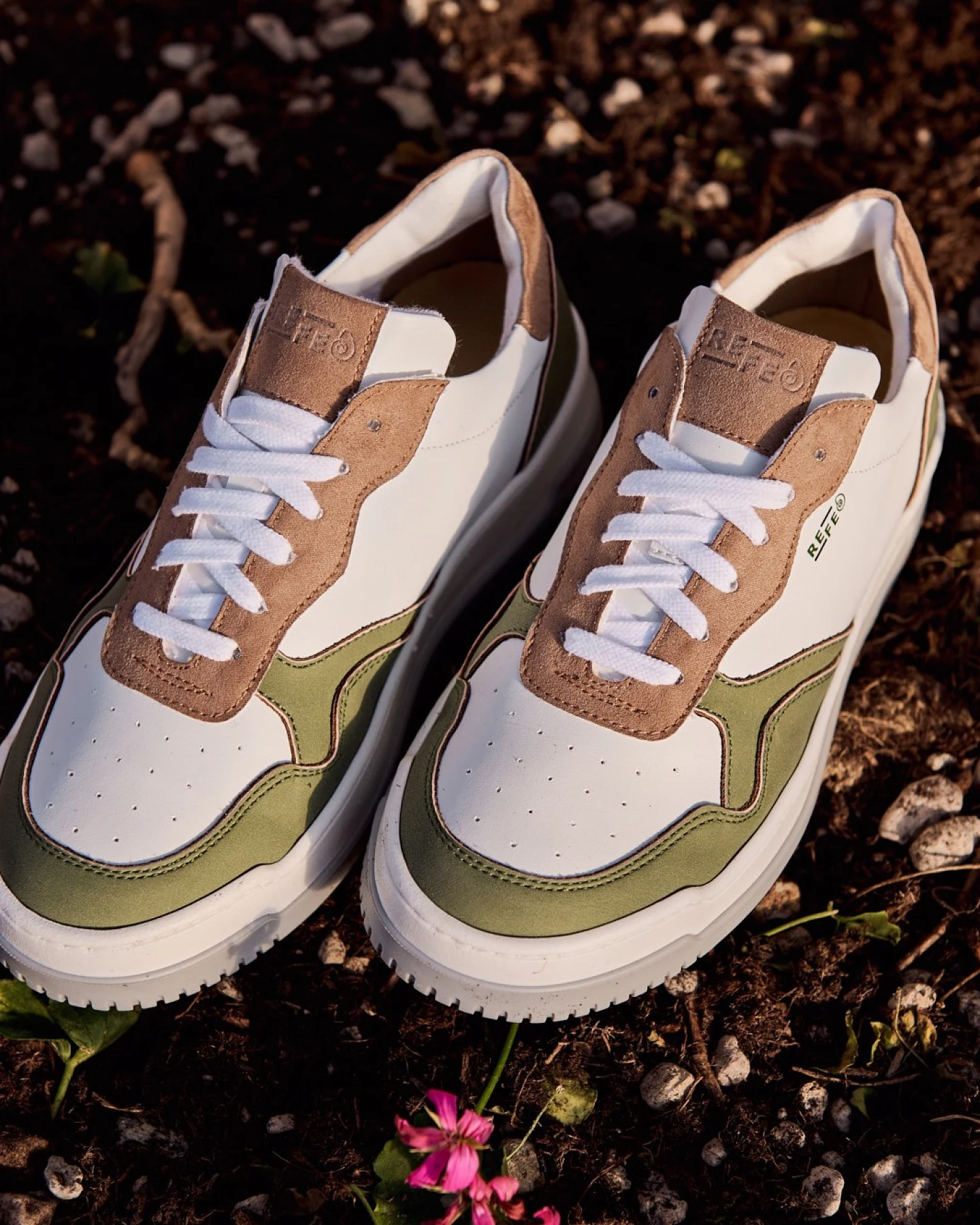 Risorse Future Herren vegan Sneaker Wave Sage/Camel – Ansicht 2