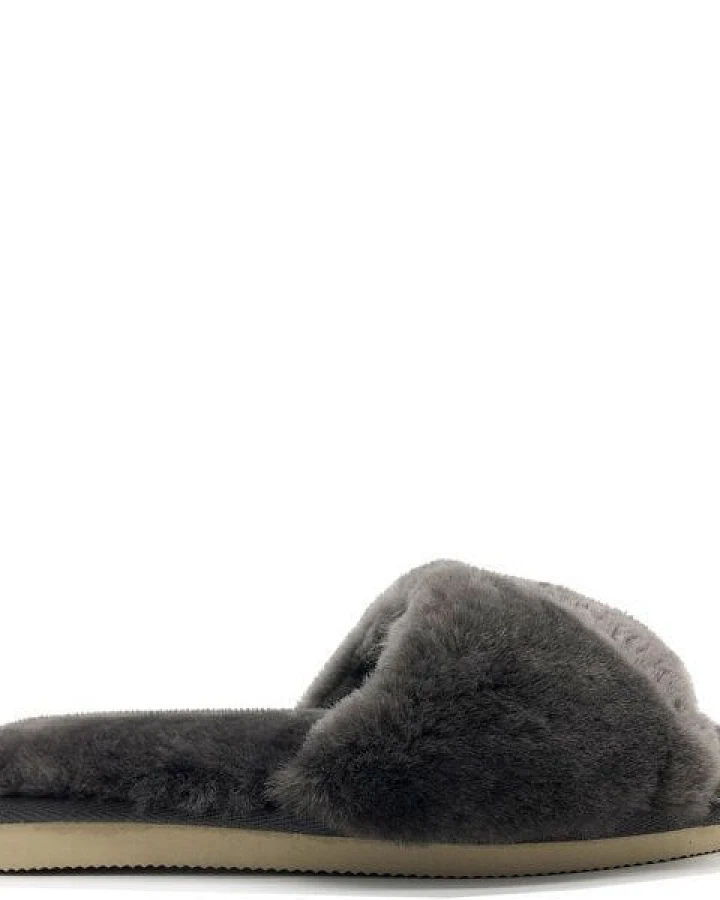Pantoffel aus Schaffell "thies Fluffy Slide"