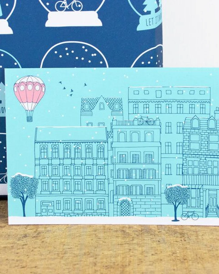 Bow & Hummingbird Postkarte Winter Wonder
