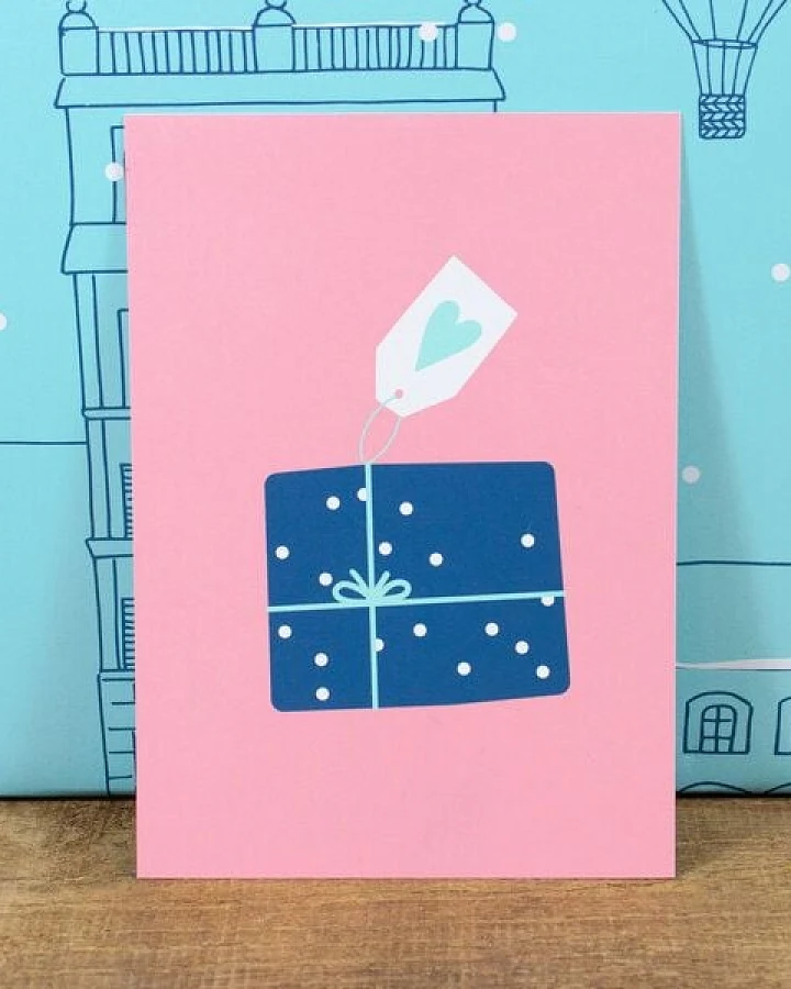 Bow & Hummingbird Postkarte Geschenk