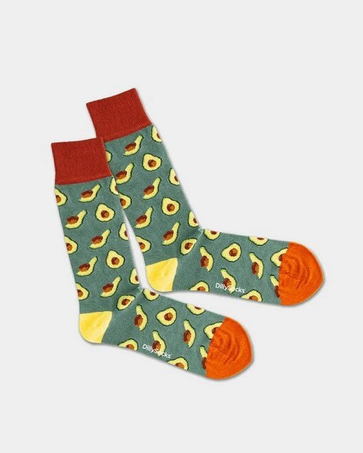 DillySocks Socken AVOCADO FIELD