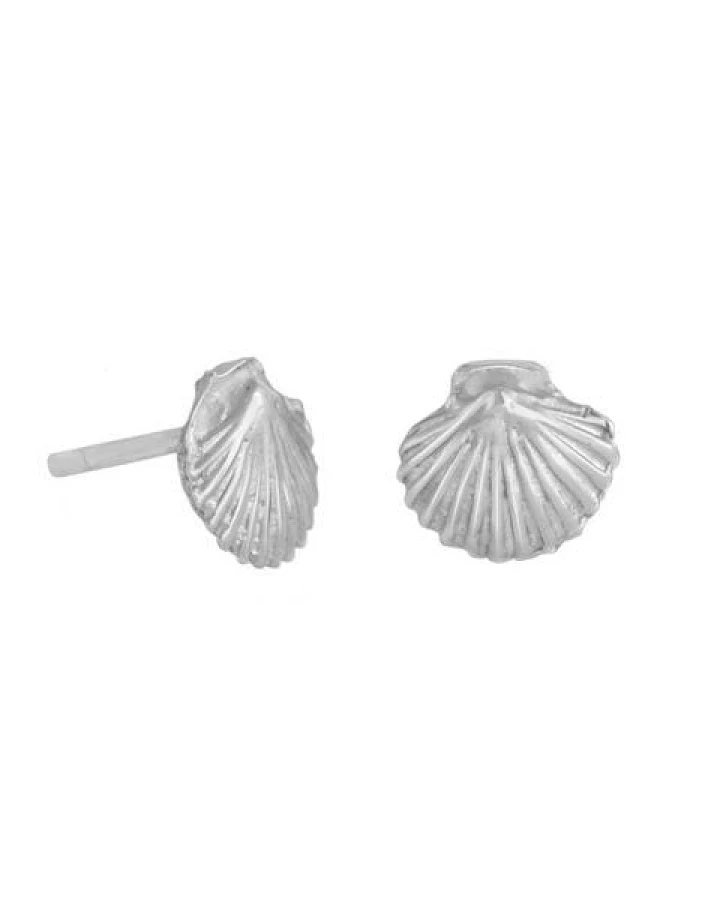 pakilia Silber Ohrstecker kleine Muschel Fair-Trade und handmade